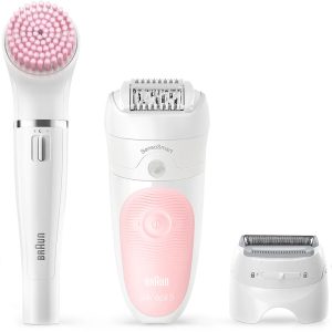 Braun Silk-épil 5-895 beauty set with facial epilator and cleanser